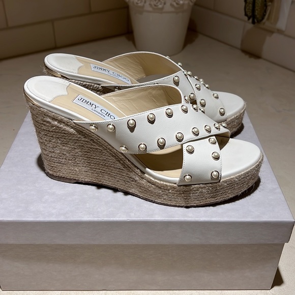 Jimmy Choo slip on wedges - Picture 2 of 8